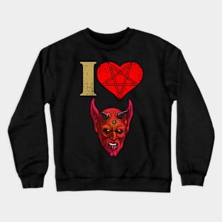 I heart satan Crewneck Sweatshirt